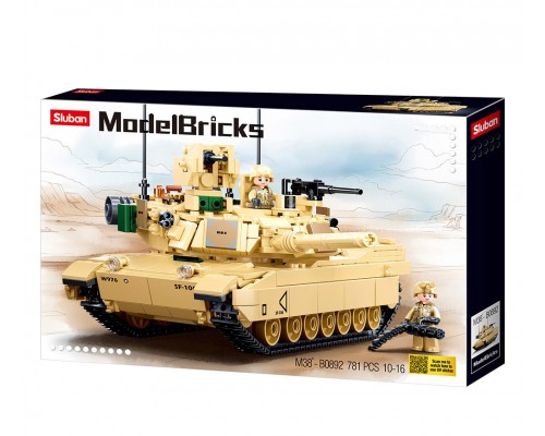 Конструктор Танк Абрамс 781 деталь (0892)