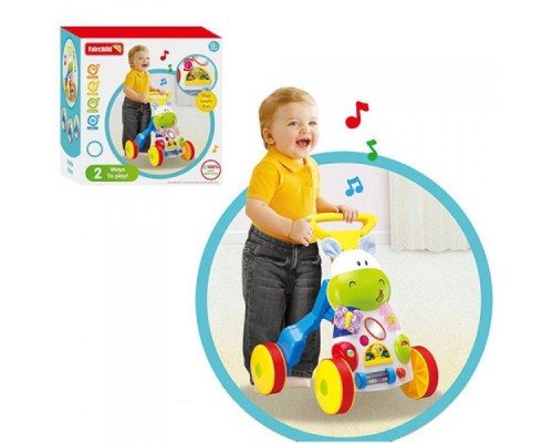 Дитяча Каталка Ходунки SL83570 Бегемотик, музика, світло