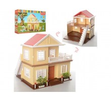 Кукольный Домик 1514 Счастливая семья с Подсветкой, без мебели и кукол