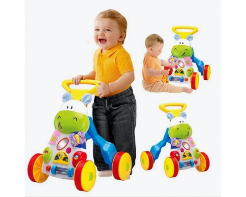 Дитяча Каталка Ходунки SL83570 Бегемотик, музика, світло