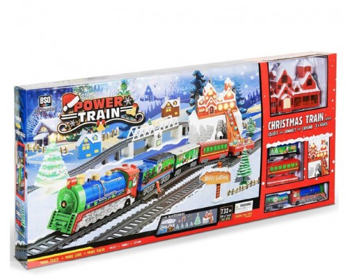 Дитяча залізниця Новорічний Різдвяний Експрес 732 см (21816)