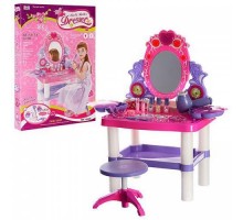 Детское игровое Трюмо со стульчиком 0395 Салон красоты Аксессуары, фен, Звук, свет