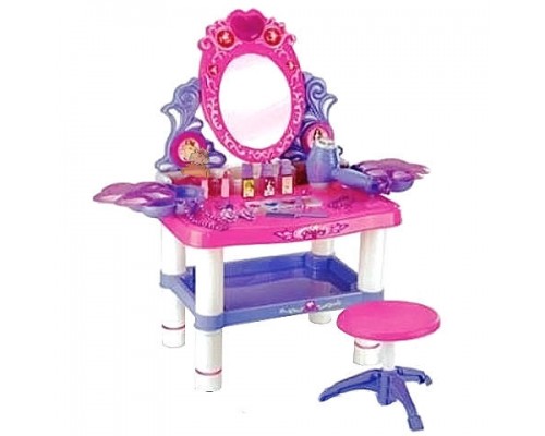 Дитяче ігрове Трюмо зі стільчиком 0395 Салон краси Аксесуари, фен, Звук, світло