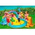 Детский надувной игровой центр с горкой. Планета Динозавров  57135 Intex 333-229-112 см