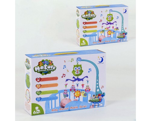 Мобиль Карусель музыкальная на батарейках, 2 вида