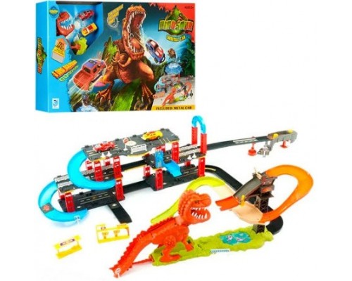 Трек 8899-93 Динозавр поймай тачку, машинки 2шт,