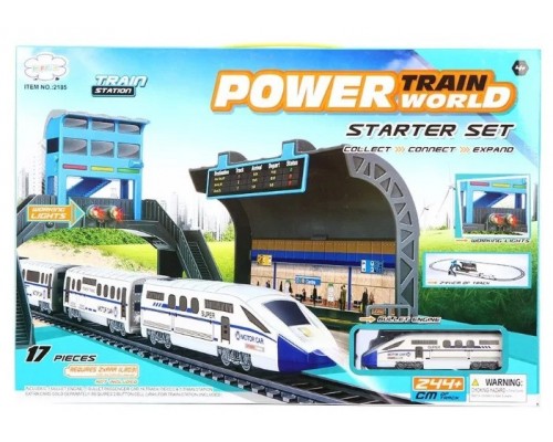 Дитяча залізниця локомотив - світло, вагон, Перон 2185 довжина 244 см