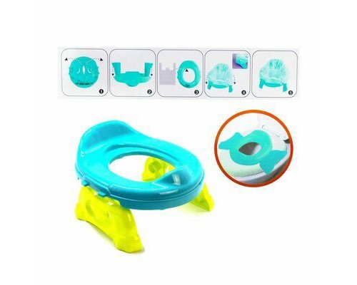 Детский дорожный горшок Baby Potty с пакетами, 2 в 1 (сиденье на унитаз)