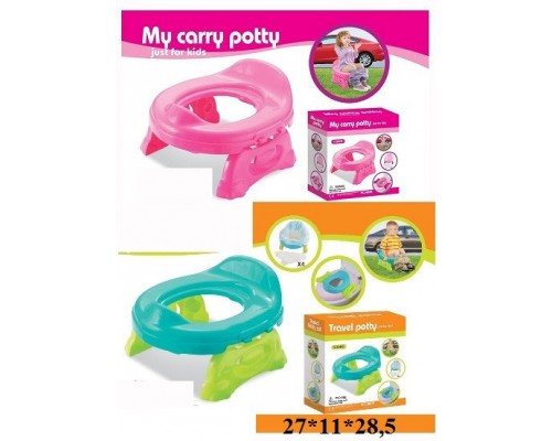 Детский дорожный горшок Baby Potty с пакетами, 2 в 1 (сиденье на унитаз)