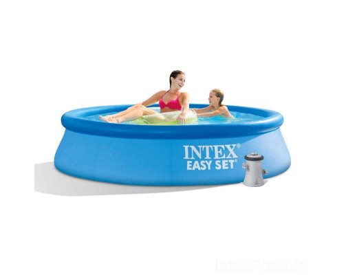 Наливной Бассейн Intex Круглый 244-61 см с Фильтр насосом (28108)