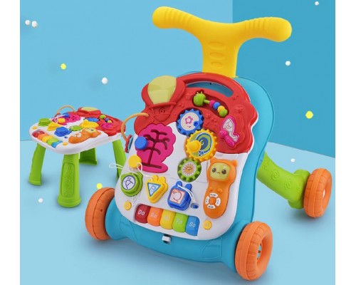 Детская Каталка ходунки HY5218A/B (orange) игровой центр и столик Оранжевый