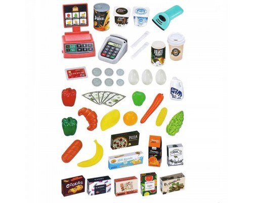 Детский игровой Магазин 668-76 с тележкой Бирюзовый