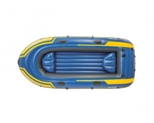 Надувная лодка Challenger 3 Set 68370 Intex с веслами и насосом. На троих человек