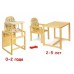 Стульчик для кормления. Деревянный Трансформер 2 в 1