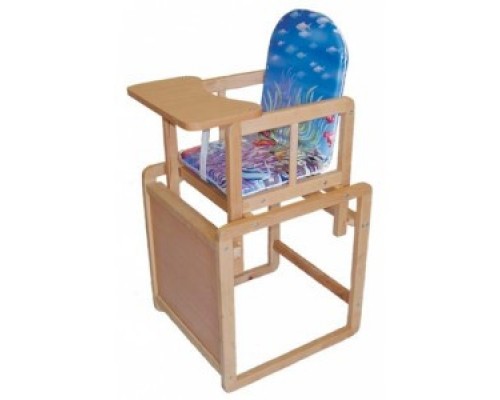 Стульчик для кормления. Деревянный Трансформер 2 в 1