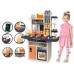 Игрушечная Кухня с Водой и паром, 65 предметов, 94 см Оранжево Синяя (889-161)