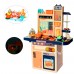 Игрушечная Кухня с Водой и паром, 65 предметов, 94 см Оранжево Синяя (889-161)