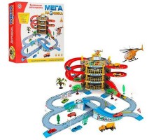 Детский Гараж Парковка 922-10 4 уровня + 2 машинки и вертолет.