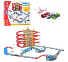 Детский Гараж 922-11 Парковка 5 этажей, машинка 3 шт, вертолет