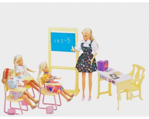 Игрушечная Мебель 9916 Gloria Школа для кукол типа барби.