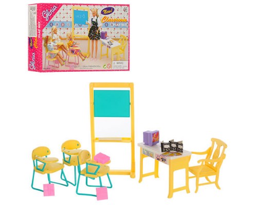 Игрушечная Мебель 9916 Gloria Школа для кукол типа барби.