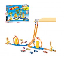 Трек Хот Вил с запуском и Петлями, 2 машинки (3312)