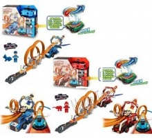 Детский гоночный трек на Запуске с Петлями. Машинка меняет цвет, 53 детали (660)