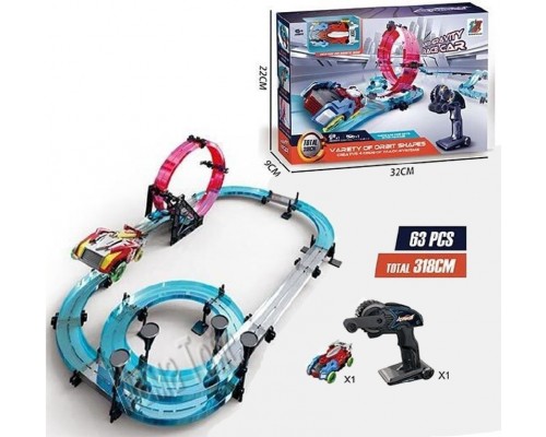 Гоночный магнитный Трек с машинкой на радиоуправлении 318 см (686)