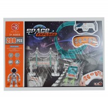 Гибкий Авто трек с машинкой на Радиоуправлении Космическая станция 208 деталей (7512)