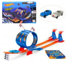 Автотрек на запуске с петлей Хот Вил, 2 машинки (9988-55)