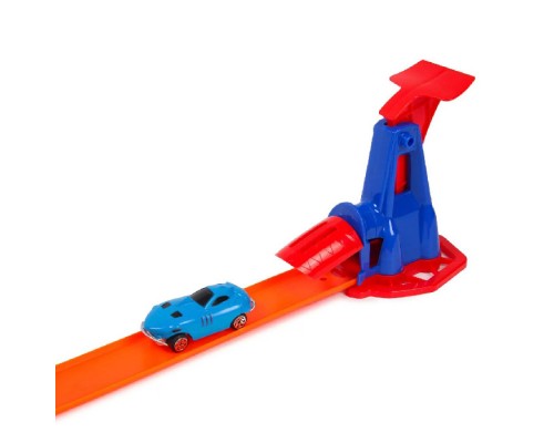 Автотрек на запуске с петлей Хот Вил, 2 машинки (9988-55)