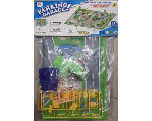 Детский игровой коврик дорога с машинками Гараж 100-64 см (233-1-2-7)