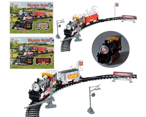 Детская железная дорога 105 см Поезд, вагон. Звук, свет (6671-72)