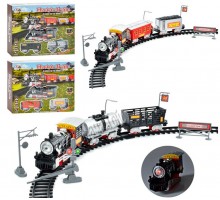 Детская железная дорога 105 см Поезд, вагоны. Звук, свет (6673-75)