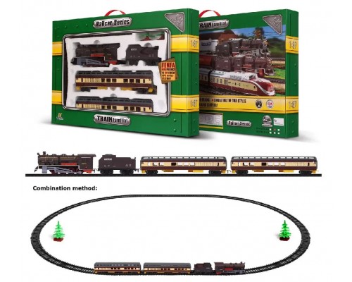 Дитяча залізниця поїзд Локомотив зі світлом та звуком (1601А-4АВС)