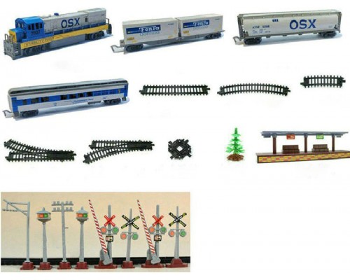 Дитяча залізниця поїзд Локомотив зі світлом та звуком 680 см (1612)