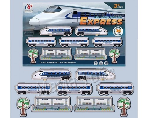 Дитяча залізниця поїзд Локомотив зі звуком та світлом (6697)