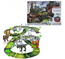 Гибкий Авто трек с машинкой Динозавры 192 детали (1906)