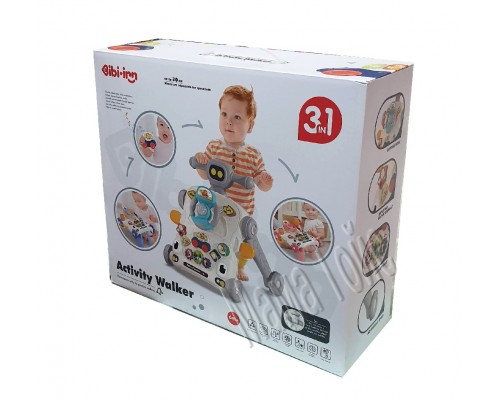 Каталка ходунки Бизиборд, игровой центр и столик 3 в 1