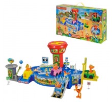 Гараж Парковка поезд Динозавров с фигурками (509)