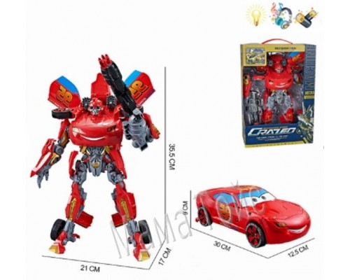Робот трансформер Тачки Маквін 35 см, Звук, світло (8826)