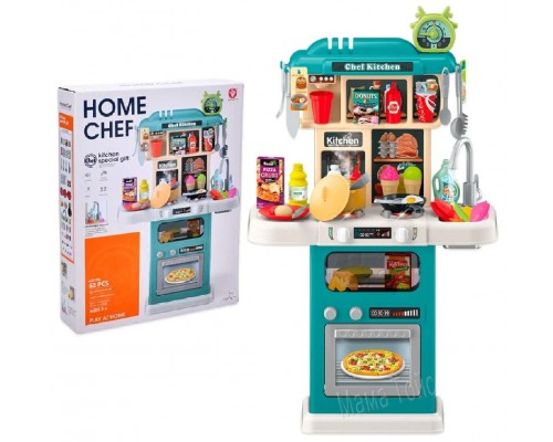 Игрушечная Кухня с водой и паром 75 см Звук, свет, посуда (922-184)