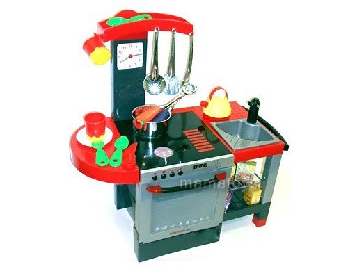 Детская игровая кухня, Звук, свет, посуда, продукты (011)