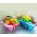 Іграшкові продукти у кошику (овочі-фрукти)