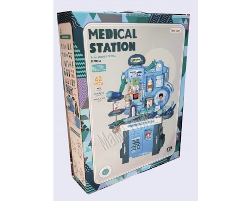 Игровой набор Доктор, медицинский столик с инструментами 42 предмета (9023)