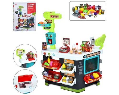 Игровой набор Супермаркет-магазин. Прилавок, продукты, касса, 81 предмет (922-202)