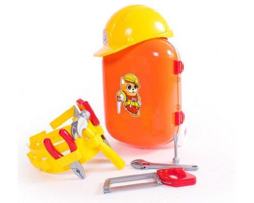 Игровой набор инструментов с каской в чемодане (5866)