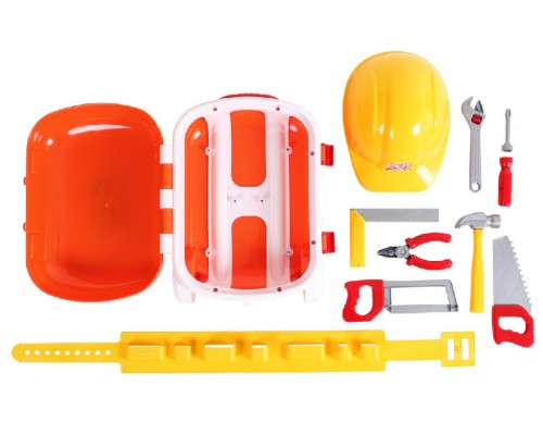 Игровой набор инструментов с каской в чемодане (5866)