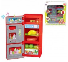 Игрушечный холодильник с продуктами Красный XS-14006