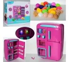 Игрушечный холодильник с продуктами РОЗОВЫЙ SDL QC-8B